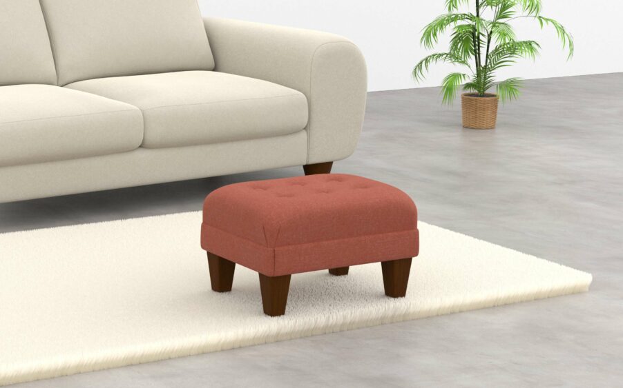Small Buttoned Footstool